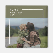 フォトマパーソナライズされたザーズの日贈り物 マグネット (正面)