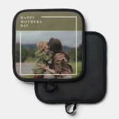 フォトマパーソナライズされたザーズの日贈り物 鍋敷き (正面/裏面)