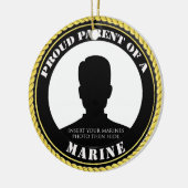 フォトマパーソナライズされたリンの親オーナメント セラミックオーナメント (左)