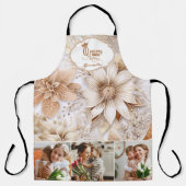 フォトマパーソナライズされたーム・クイーン・オブ・ザ・キッチン エプロン (正面)