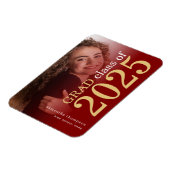 フォトマルーン金ゴールド2025年度卒業発表 マグネット (左側)