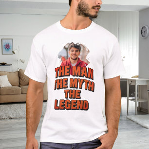 フォトマン神話の伝説の名前おもしろい誕生日 Tシャツ