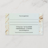 フォトマーブル美しいアポイントメント名刺 予約カード (裏面)