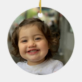 フォトマーメイドピンクブルーかわいい虹 セラミックオーナメント (裏面)