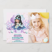 フォトマーメイドマジカルバースデーパーティー 招待状 (正面)