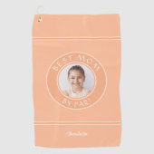 フォトマ最高のマByパースポーツエレガントゴルファーPeach ゴルフタオル (正面)