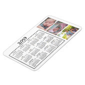 フォトミニパーソナライズされたマグネットカレンダー2018 マグネット (左側)