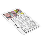 フォトミニパーソナライズされたマグネットカレンダー2018 マグネット (右側)