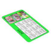 フォトミニパーソナライズされたマグネットカレンダー2018 マグネット (右側)