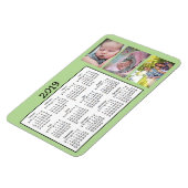 フォトミニパーソナライズされたマグネットカレンダー2018 マグネット (左側)