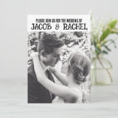 フォトミニマエレガントリスト結婚式招待状 招待状 (スタンド正面)