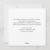 フォトミニマルなタイプライターMerry Christmas シーズンカード (裏面)