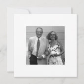 フォトミニマルな白黒50周年記念 招待状 (裏面)