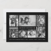 フォトミニマルコラージュ白黒 シーズンカード (正面)