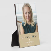 フォトミニマルフランスの主義のメモリアル愛する人々ゴールデン フォトプラーク (側面)