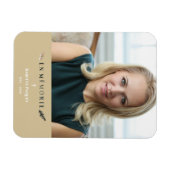 フォトミニマルフランスの主義のメモリアル愛する人々ゴールデン マグネット (横)