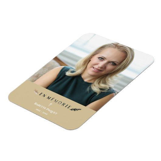 フォトミニマルフランスの主義のメモリアル愛する人々ゴールデン マグネット (左側)