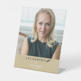 フォトミニマルフランスの主義のメモリアル愛する人々ゴールデン 台座サイン