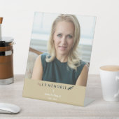 フォトミニマルフランスの主義のメモリアル愛する人々ゴールデン 台座サイン (インサイチュ)