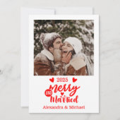 フォトミニマルメリーリストと結婚した シーズンカード (正面)