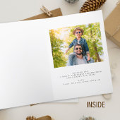 フォトミニマルモダンタイポグラフィハッピーホリデー シーズンカード