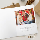 フォトミニマルモダンタイポグラフィメリークリスマス シーズンカード