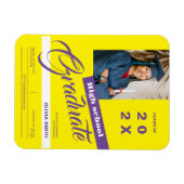 フォトミニマルモダン主義の高校卒業 マグネット (横)