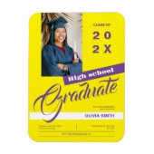 フォトミニマルモダン主義の高校卒業 マグネット (縦)