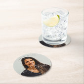 フォトミニマル主義が飲み物を取らない ラウンドペーパーコースター (インサイチュ)