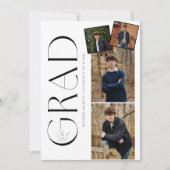 フォトミニマル招待状付き卒業パーティー 招待状 (正面)