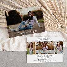 フォトミニマル招待状付き卒業パーティー