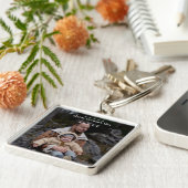 フォトミニマル父の日 |白 キーホルダー (側面)