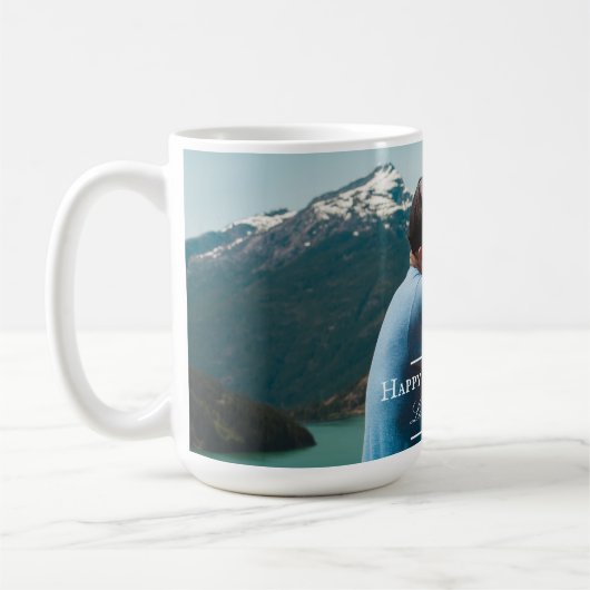 フォトミニマル父の日 |白 コーヒーマグカップ (左)