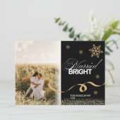 フォトミニマル結婚したリストと明るい シーズンカード (スタンド正面)