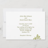 フォトミニマル結婚式招待状 招待状 (裏面)