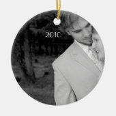 フォトミュージカルブラックストロベリーシャンデリア セラミックオーナメント (正面)