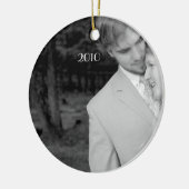 フォトミュージカルブラックストロベリーシャンデリア セラミックオーナメント (左)