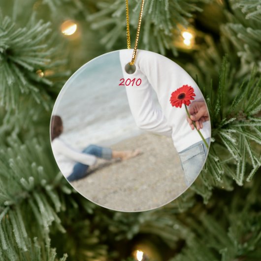 フォトミュージカルブラックストロベリーシャンデリア セラミックオーナメント (ツリー)