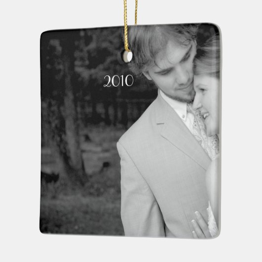 フォトミュージカルブラックバードヴィンテージシャンデリア セラミックオーナメント (左)