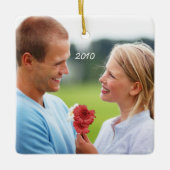 フォトミュージカルブラック&グレー3シャンデリア セラミックオーナメント (正面)