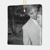 フォトミュージカルレッド&グリーンバードヴィンテージシャンデリア セラミックオーナメント (左)