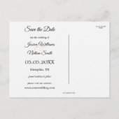 フォトミュージックをテーマにした日付ポストカードの保存 案内ポストカード (裏面)