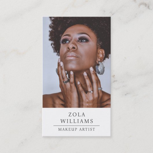 フォトメイクアップアーティストの名刺 名刺 (正面)