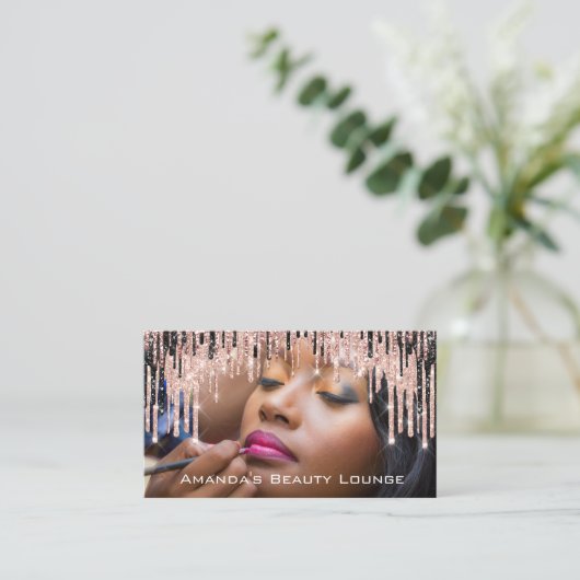 フォトメイクアップアーティストバラブローワックスアポイントメントカード 予約カード (スタンド正面)