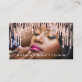 フォトメイクアップアーティストバラブローワックスアポイントメントカード 予約カード (正面)