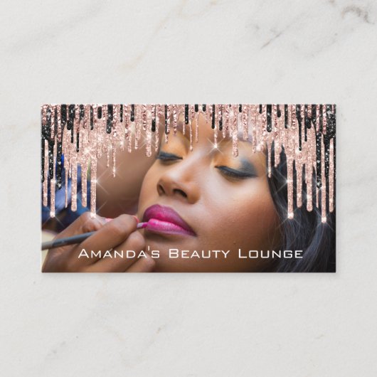 フォトメイクアップアーティストバラブローワックスアポイントメントカード 予約カード (正面)