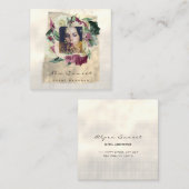 フォトメイクアップBloggイベントプランナーフローラコテージ スクエア名刺 (正面/裏面)
