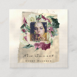 フォトメイクアップBloggイベントプランナーフローラコテージ スクエア名刺