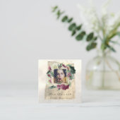 フォトメイクアップBloggイベントプランナーフローラコテージ スクエア名刺 (スタンド正面)