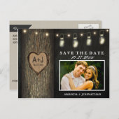 フォトメイソンのJar Oakツリー日付カードを保存 案内ポストカード (正面/裏面)